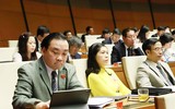 Đại biểu Quốc hội tra cứu tài liệu qua máy tính bảng
